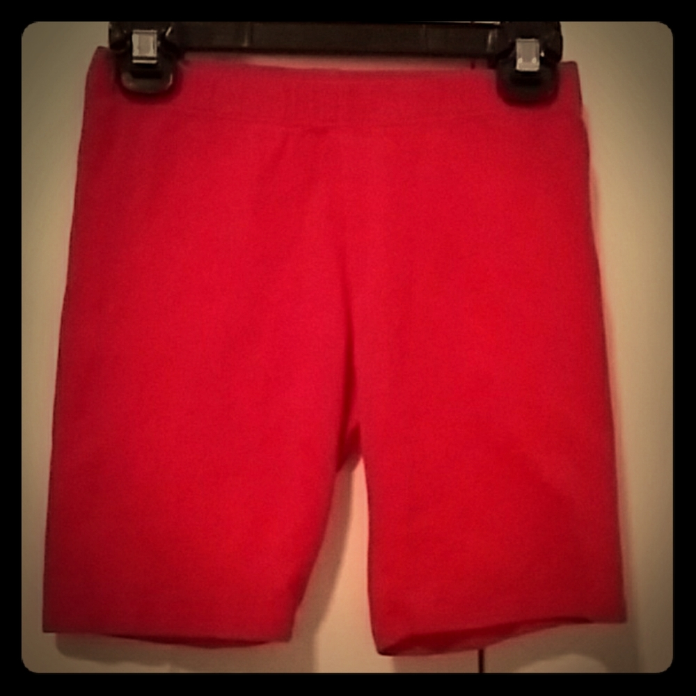 Red. Shorts for girls